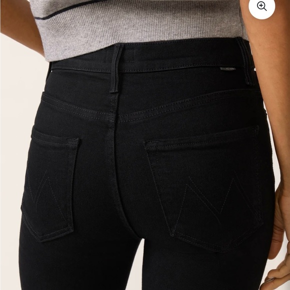 MOTHER The Weekender ‘Nighty Night’ Mid Rise Flare black denim Size 30 *BNWT* - Picture 3 of 9